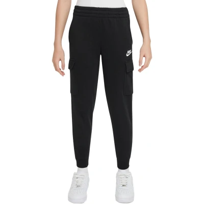 Afbeelding van Nike Sportswear CLUB Cargo Unisex Trainingsbroek voor kinderen, Maat: 128/137, Black/white