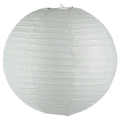 Image de Lanterne boule Papier Blanc D 45 cm