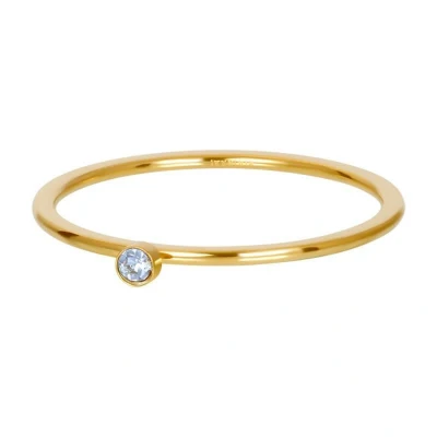 Afbeelding van Light sapphire 1 stone crystal iXXXi Vulring mm 17 / Gold