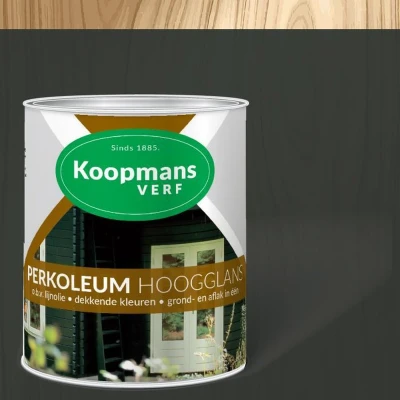 Afbeelding van Koopmans Perkoleum Hoogglans Dekkend Ready Mixed 0,75 ltr 289 antraciet Buitengevel &amp; Tuin
