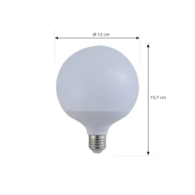 Afbeelding van LUUMR Smart LED, E27, G125, 9W, RGB, Tuya, WLAN, mat, CCT