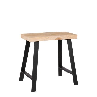 Afbeelding van Plano Kruk L46 x B32 H46 cm Vurenhout Lichtbruin