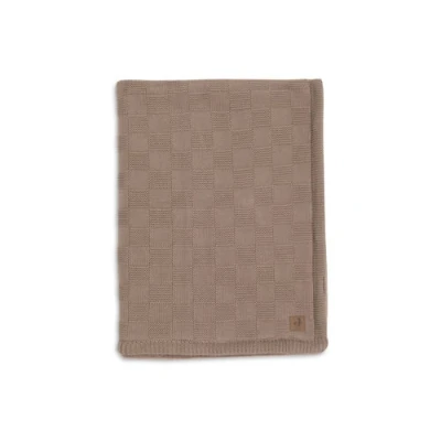 Afbeelding van Jollein Deken Box Knit Velvet GOTS 75x100 cm Milky Coffee