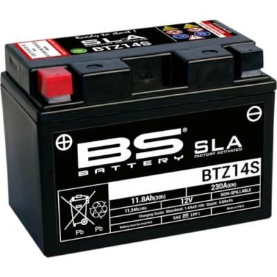 Afbeelding van BS battery 300638 btz14s AGM SLA Motorfiets Batterij Zwart