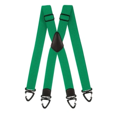 Afbeelding van Olata Robuuste X bretels met kunststof karabijnhaken, 4 cm, Groen