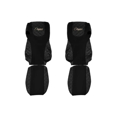 Afbeelding van F CORE Elegance Q FX07 BLACK Stoelhoes Zwart Textiel, Kunstleer