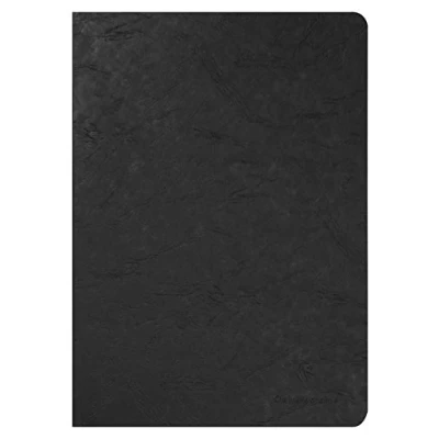 Afbeelding van Clairefontaine Age Bag 733001C Notitieboek, A4, 21 x 29,7 cm, wit, ideaal voor notities en tekeningen, 48 vellen, zwart, 1 stuk