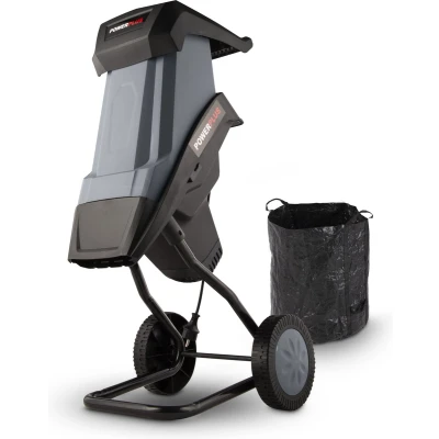 Afbeelding van Powerplus POWEG5011 Elektrische Hakselaar Versnipperaar 2400W Max. Ø40mm Incl. duwstok, wielen en 50L opvangzak Heggen, bomen haag Tuinonderhoud