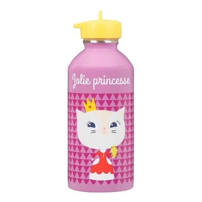 Afbeelding van Draeger Paris Drinkfles, roestvrij staal, voor kinderen, mooie prinses
