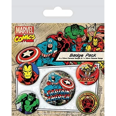 Afbeelding van Captain America Buttons Marvel Badge Pack
