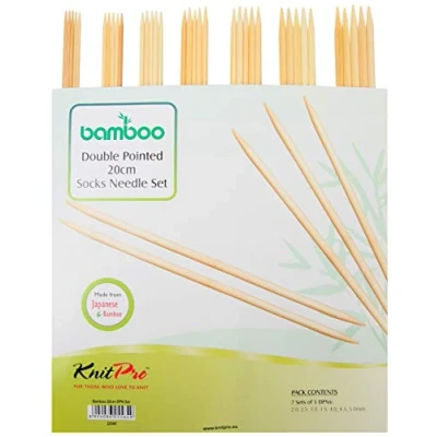 Afbeelding van KnitPro Bamboo Sokkennaalden (20 cm) Set