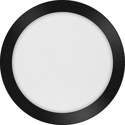 Afbeelding van ETH Anne LED plafonnière 4 settings zwart 26x2.7cm 15W IP44 Rond