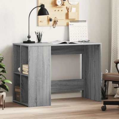 Afbeelding van Bureau 102x50x75 cm bewerkt hout grijs sonoma eikenkleurig