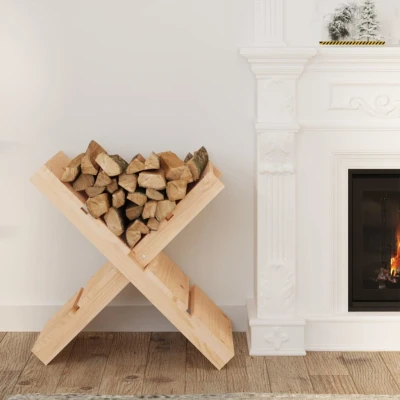Afbeelding van Houtblokhouder 47x39,5x48 cm massief grenenhout