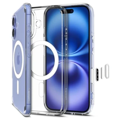 Afbeelding van Spigen Coque pour iPhone 16, Ultra Hybrid T MagFit, [Bouton Camera Control] 6,1 Pouces Blanc