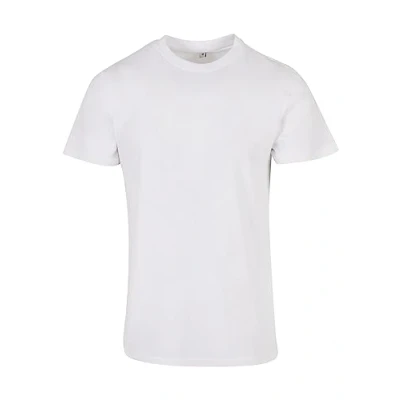 Afbeelding van Herenshirt &#039;Basic Round Neck&#039; met korte mouwen White S