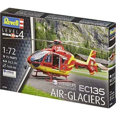 Afbeelding van Revell 04986 Airbus EC 135 Air Glaciers Helikopter (bouwpakket) 1:72