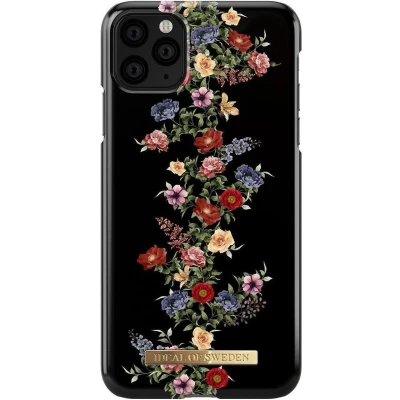 Afbeelding van iDeal of Sweden iPhone 11 Pro Max Hoesje Fashion Back Case Dark Floral