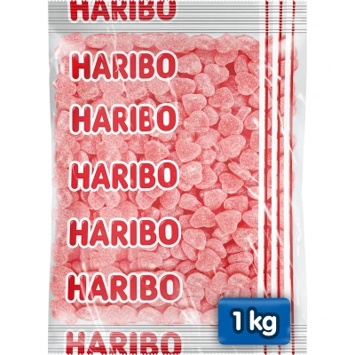 Afbeelding van Haribo Frambozenhartjes 1 Kilo