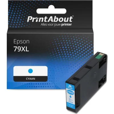 Afbeelding van Huismerk Epson 79XL (T79024010) Inktcartridge Cyaan Hoge capaciteit