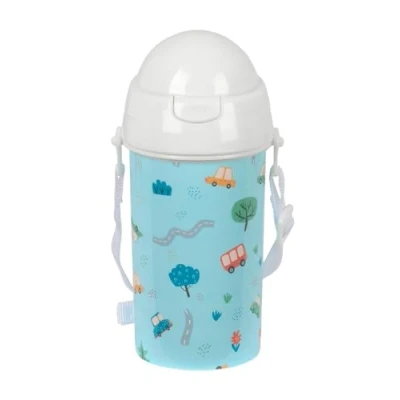 Afbeelding van Waterfles Safta Coches Blauw PVC 500 ml