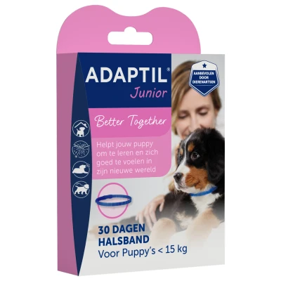 Afbeelding van Adaptil Junior Halsband Anti stressmiddel 37 cm Lichtblauw Transparant per stuk &lt; 6mnd