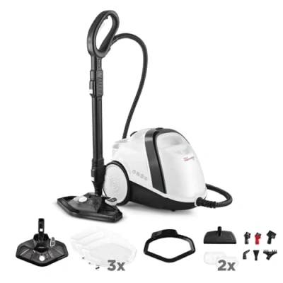 Afbeelding van Polti Vaporetto Smart 120 stoomreiniger met 4 bar hogedrukketel, verwarming in 2 minuten, onbeperkte autonomie, doodt en elimineert 99,99%* virussen, kiemen bacteriën, 14 accessoires