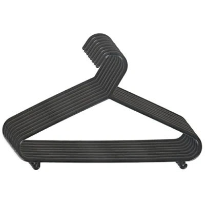 Afbeelding van Bieco Kledinghangers Kunststof Zwart 8 stuks 04014150