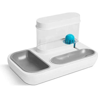 Afbeelding van Automatische Waterbak voor Kat of Hond Zonder batterijen! Voerbak en Drinkbak in 1