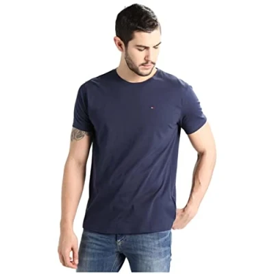 Image de Tommy Jeans Homme T shirt original en jersey, Bleu