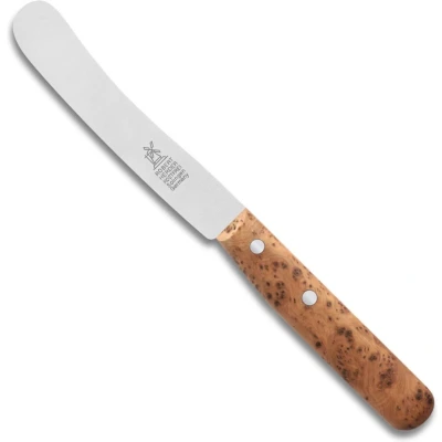 Afbeelding van Robert Herder Ontbijtmes Buckels RVS Lemmet 118 mm Heft Jeneverbes Hout