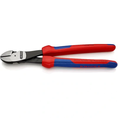 Image de KNIPEX 74 02 250 cutters latéraux motorisés avec poignées multi composants noir atramentisé mm