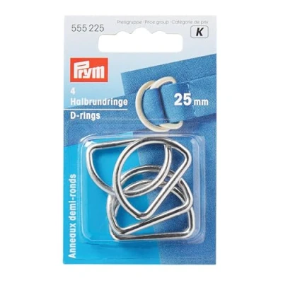Afbeelding van D Ringen 25mm Zilver 4 stuks