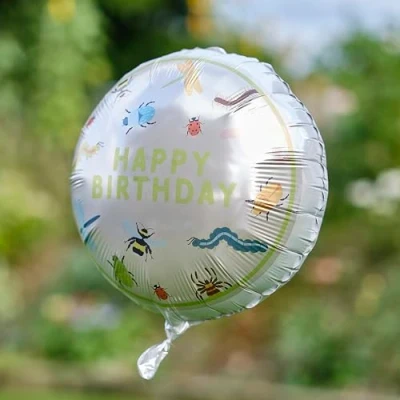 Afbeelding van Ginger Ray Folieballon happy birthday bug party 45 cm