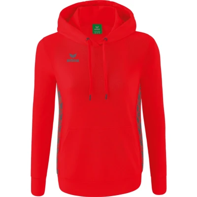 Afbeelding van Essential Team sweatshirt met capuchon dames rood/slate grey / 36