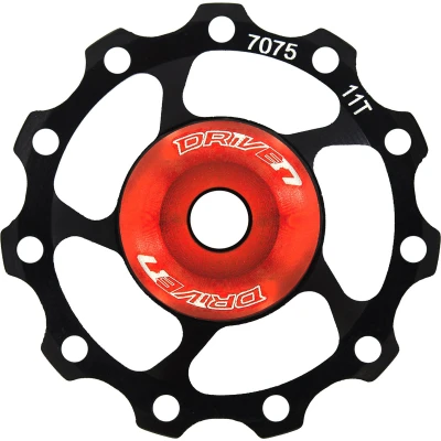 Afbeelding van Sunrace Derailleurwieltje Sp880 11 Tanden 9/10/11s Zwart/rood