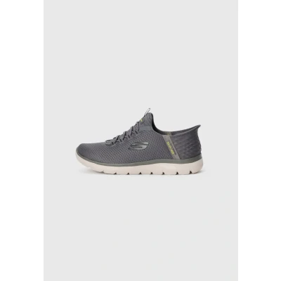 Afbeelding van Skechers 232457 Marineblauw, herensneakers, Antraciet grijs.