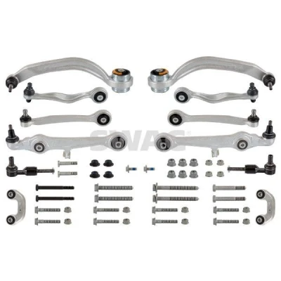 Afbeelding van SWAG 30 92 1502 Reparatieset, wieldraagarm Vooras Met stuurstang AUDI: A4 B5 Saloon, Avant, A6 C5 VOLKSWAGEN: Passat GP Saloon