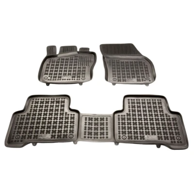Afbeelding van REZAW PLAST 200120 Vloermatset Rubber voor en achter Zwart VOLKSWAGEN: Touran II, Tiguan II