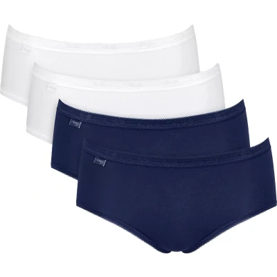Afbeelding van Sloggi Women Basic+ Midi (4 pack) dames slip wit Maat: 44