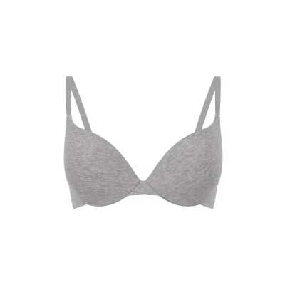 Afbeelding van Hunkemöller Katoenen voorgevormde push up beugel bh Grijs A70