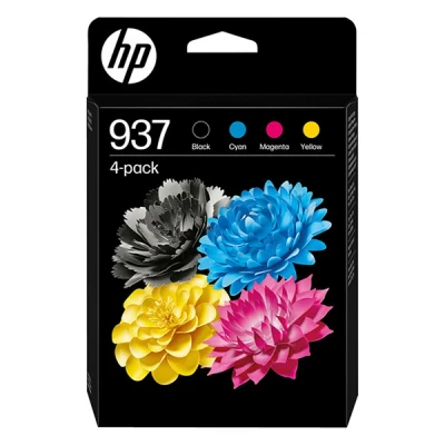 Image de HP Pack De 4 Cartouches D’encre 937 Noir / Cyan Magenta Jaune