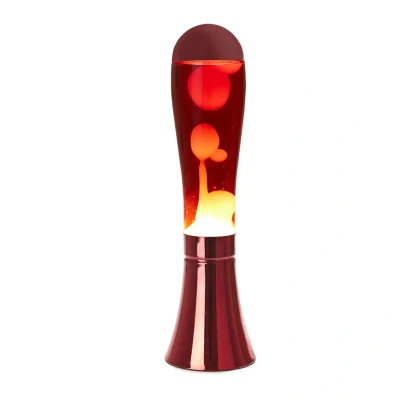 Afbeelding van Balvi lava lamp Magma Rood Aluminium / 45 x 12 cm