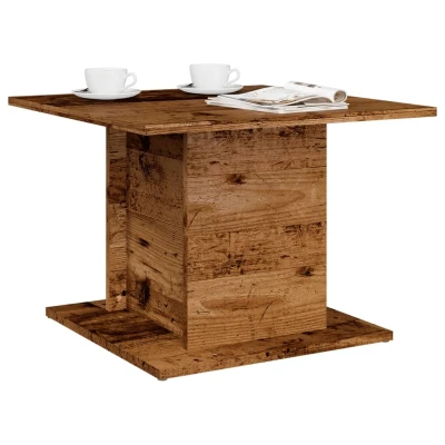 Afbeelding van vidaXL Salontafel 55,5x55,5x40 cm bewerkt hout oud houtkleurig