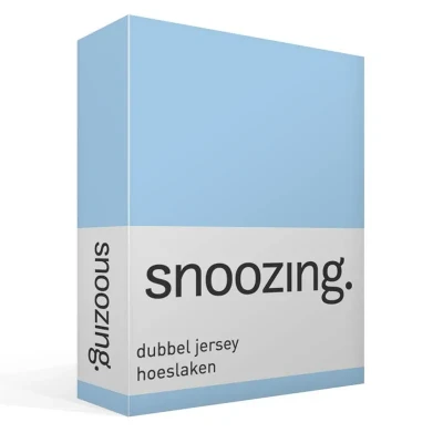 Afbeelding van Snoozing Dubbel Jersey Hoeslaken Eenpersoons 90x210/220 cm Bleu