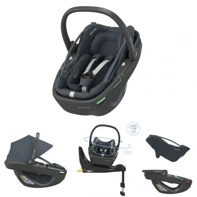 Afbeelding van Maxi Cosi Autostoel Coral Black 360 Essential Graphite