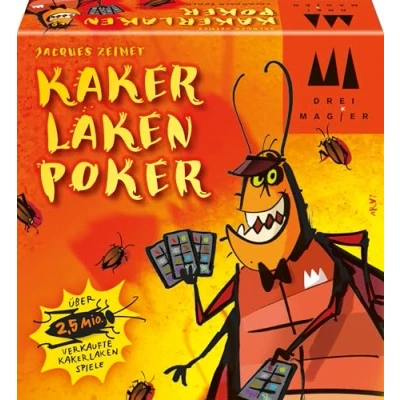 Afbeelding van Kakerlakenpoker (kaartspel): Bluffspel met dieren, die geen mag. Op de aanbevelingslijst voor het spel van jaren 2004. Uitvoeringsbord A la carte 2004, ruimte 3 en &#039;spel goed&#039;