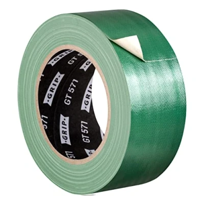 Afbeelding van GRIP Eventbasics Groene stoffen tape 50 mm x 25 m Gaffa GT 571 Zeer sterke hechting Professionele voor markeren, knutselen, repareren enz.