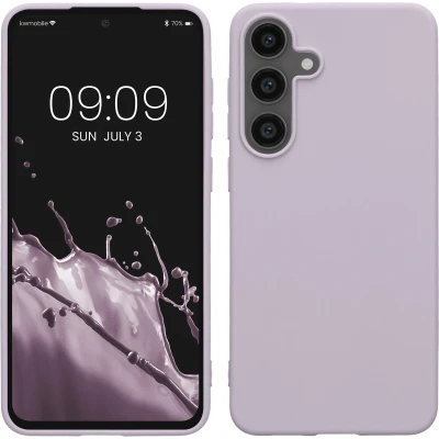 Afbeelding van kwmobile telefoonhoesje geschikt voor Samsung Galaxy S25 FE Hoesje smartphone Back cover in lavendel