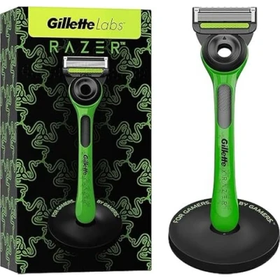 Afbeelding van Gillette Labs met peelingstang, gelimiteerde editie, scheermes voor heren, 1 handvat, lemmet, premium magneetvoet